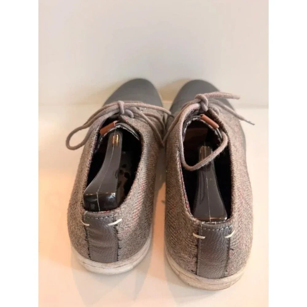 Ben Sherman Men's Grey Herringbone Sneakers / Oxford Shoes - Size 10.5